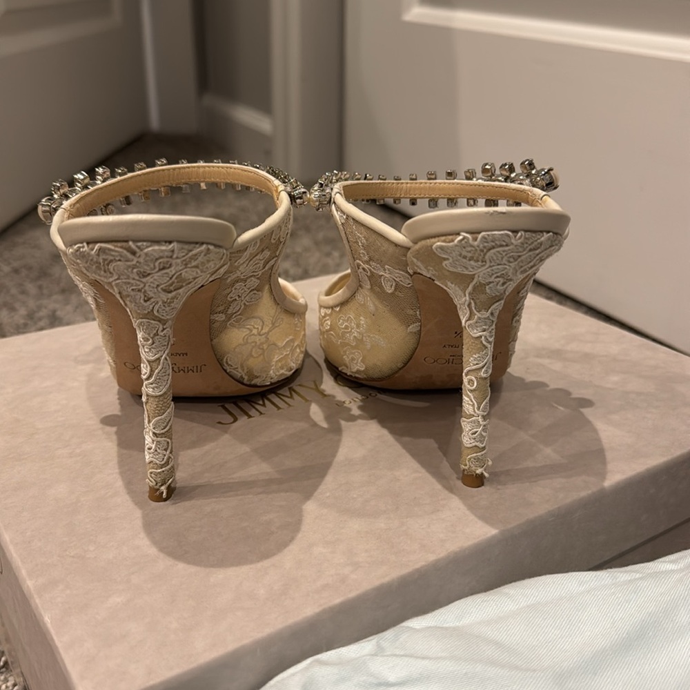 Jimmy Choo Exclusive Lace Heels - Picture 7 of 14